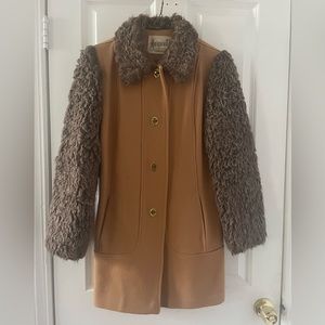 Vintage 60’s brown faux fur coat